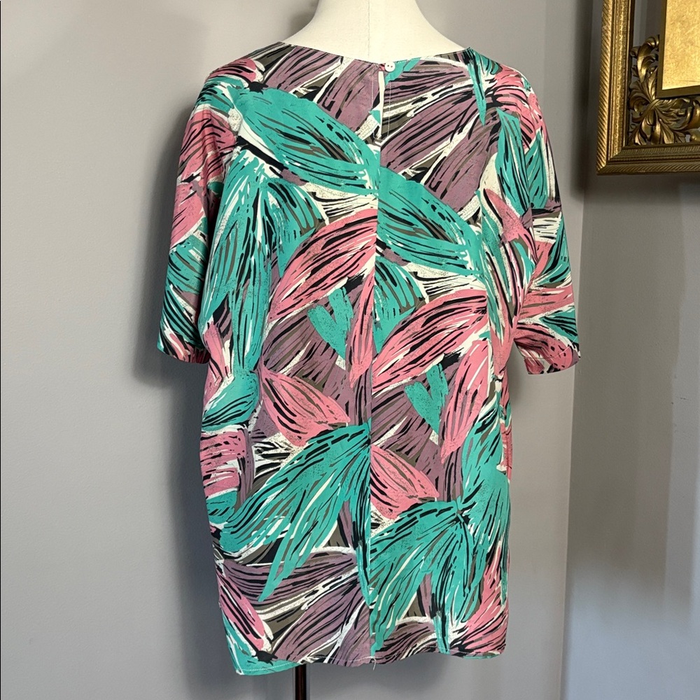 LAST CHANCE Campus Casuals of California VINTAGE Large Blouse Shirt 80s - Picture 2 of 3